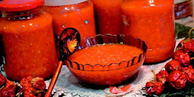 Рецепт Аджики без помидоров на зиму