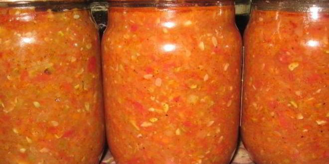 Рецепт аджики из кабачков с яблоками