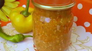 Рецепт Аджики из помидоров и перца с чесноком