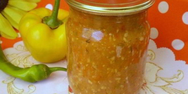 Рецепт Аджики из помидоров и перца с чесноком
