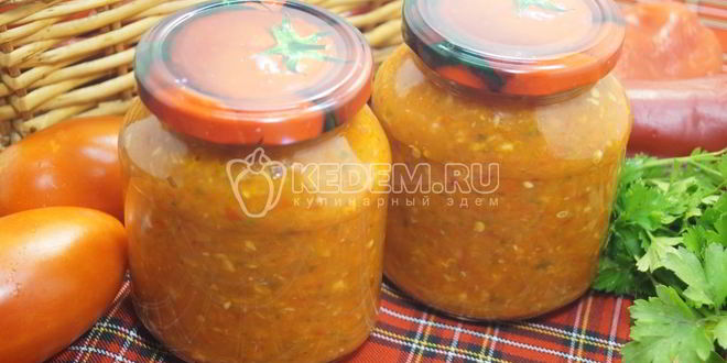 Рецепт аджики на зиму с яблоками