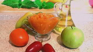 Рецепт Фруктово-овощной аджика на зиму