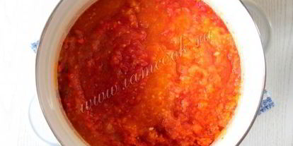 Шаг 3: классической аджики из кабачков на зиму