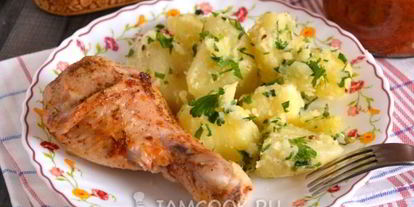 Шаг 7: курицы, запеченной с аджикой