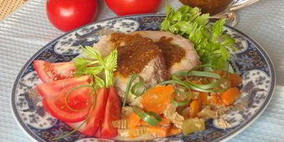 Шаг 3: мясной трапезы с аджикой