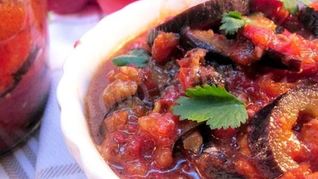 Рецепт Острых кабачков в аджике