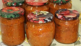 Рецепт Баклажановой икры на зиму бабусина
