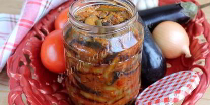 Шаг 12: баклажанов с фасолью на зиму