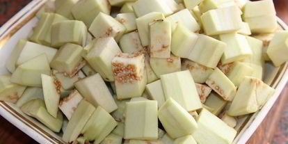 Шаг 3: баклажанов с фасолью