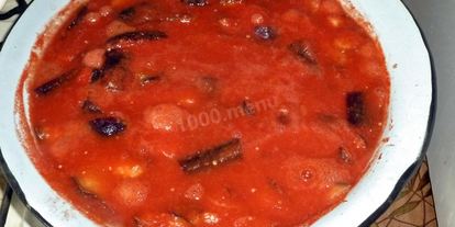 Шаг 10: баклажанов в томатном соке на зиму