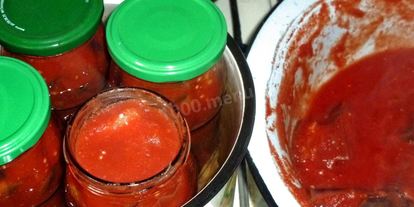 Шаг 11: баклажанов в томатном соке на зиму