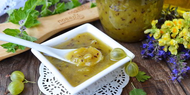 Рецепт Джема из крыжовника с апельсином на зиму