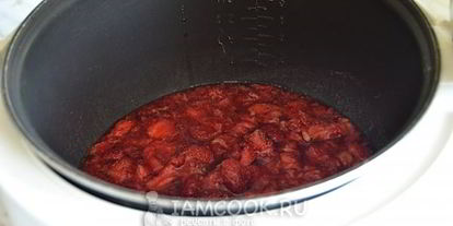 Шаг 4: клубничного джема в мультиварке