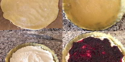 Шаг 3: кростаты с творогом и джемом