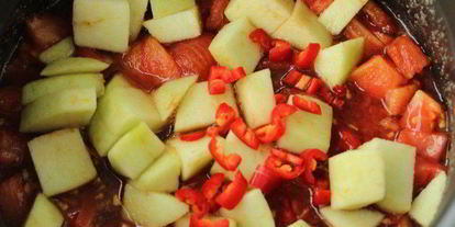 Шаг 8: пряного томатно-яблочный джем