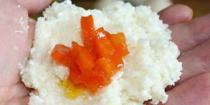 Шаг 3: рисовых кнедликов с томатныма джемома