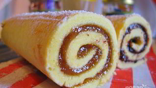 Рецепт Рулета с джемом