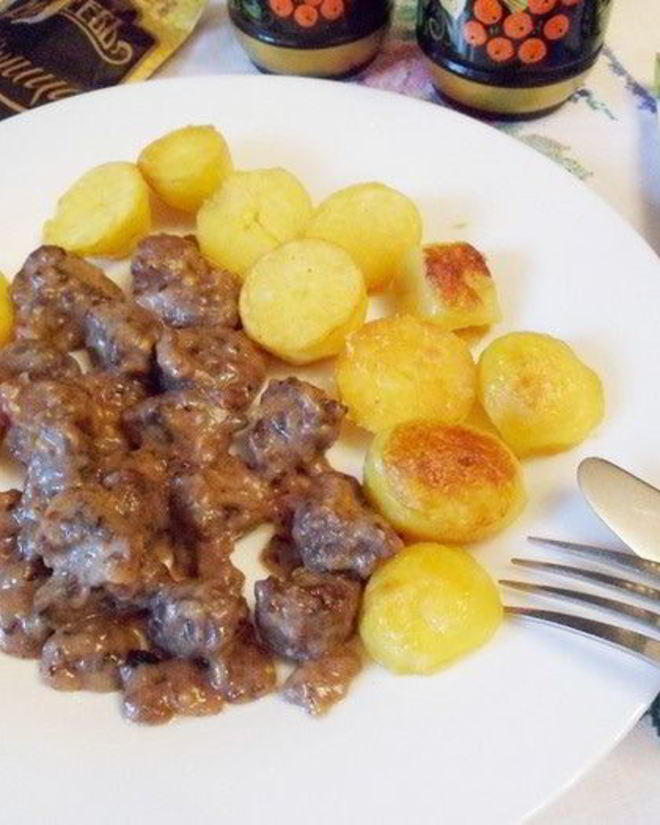 Рецепт телячьих почек в соусе из горчицы и джема