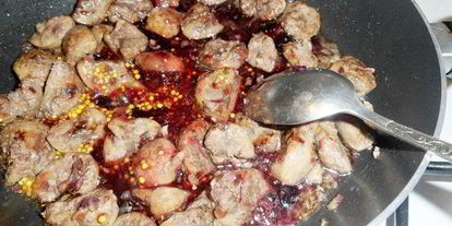 Шаг 10: телячьих почек в соусе из горчицы и джема