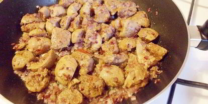 Шаг 7: телячьих почек в соусе из горчицы и джема