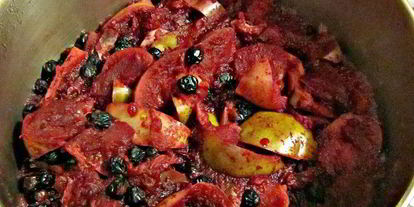 Шаг 5: яблочного джема с черноплодной рябиной