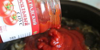 Шаг 3: грибов в томатном соусе на зиму