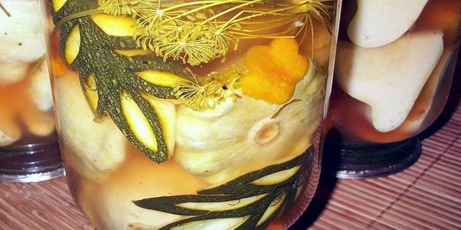 Рецепт кабачков и патиссоны на зиму