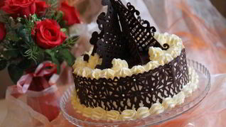 Рецепт Гречневого торта с брусничным компотом