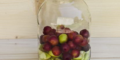 Шаг 4: компота из алычи и яблок на зиму