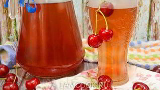 Рецепт Компота из черешни в кастрюле