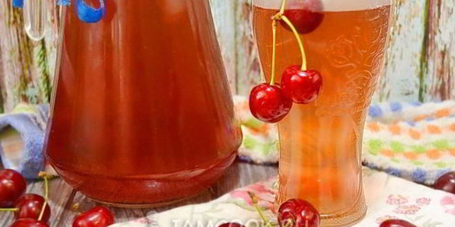 Рецепт компота из черешни в кастрюле