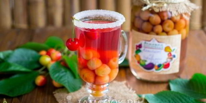 Рецепт компота из черешни
