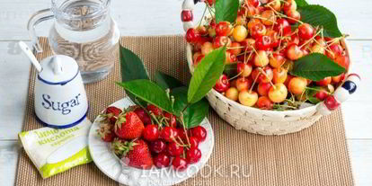 Шаг 2: компота из черешни