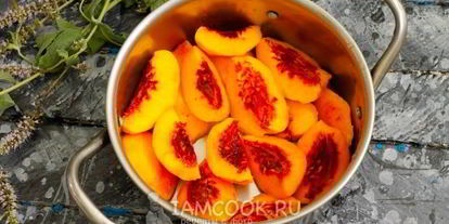 Шаг 6: компота из персиков и винограда на зиму