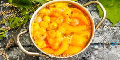 Шаг 14: компота из персиков и винограда на зиму