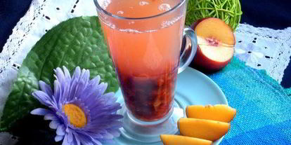 Шаг 8: компота из ревеня, яблока и калины