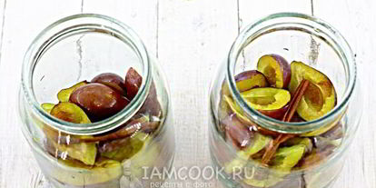 Шаг 3: компота из слив на зиму с корицей