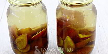 Шаг 6: компота из слив на зиму с корицей