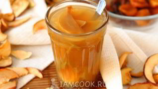 Рецепт Компота из сушеных яблок, изюма и кураги