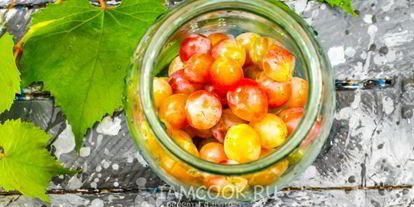 Шаг 9: компота из винограда с косточками на зиму