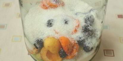 Шаг 2: компот из яблок, абрикос и ежевики