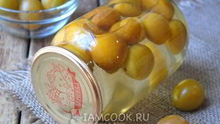 Рецепт Компота из желтой сливы на зиму