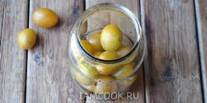 Шаг 8: компота из желтой сливы на зиму