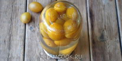 Шаг 13: компота из желтой сливы на зиму