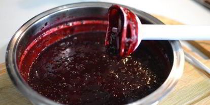 Шаг 10: ванильного торта с ягодным компоте