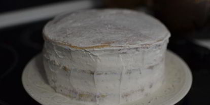 Шаг 12: ванильного торта с ягодным компоте