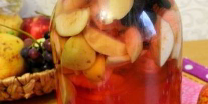 Шаг 5: яблочного компота с черноплодкоя ны зиму