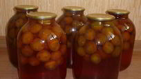 Рецепт Закатки компота из слив