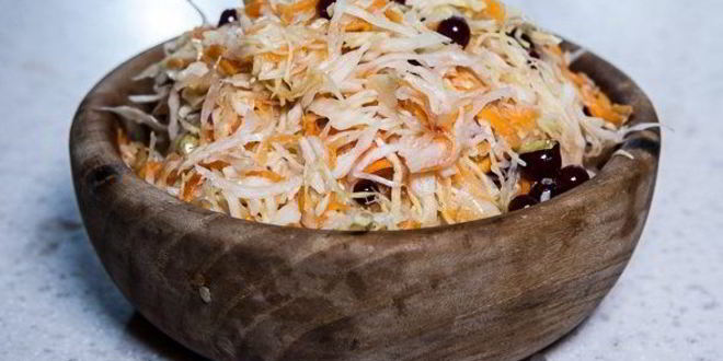 Рецепт квашеной капусты с клюквой
