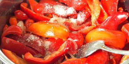 Шаг 4: лечо из болгарского перца и помидоров на зиму